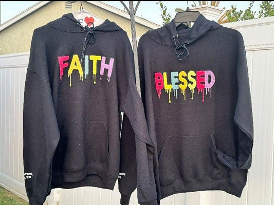 Faith & Blessed Hoodie Sweatshirt